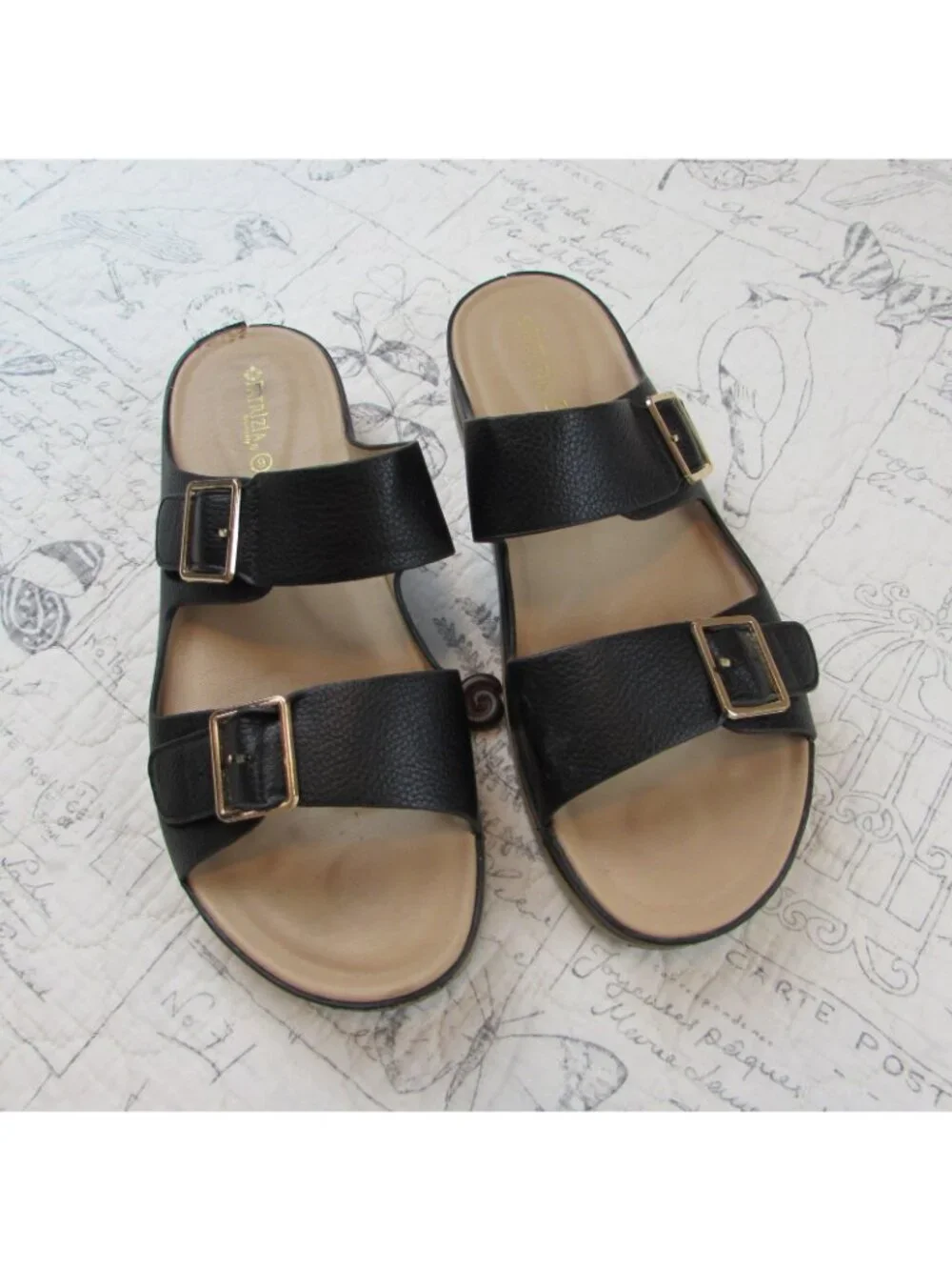 EUC Patrizia by Spring Step Eliza Slide Casual Strappy Sandals Women Size 9
